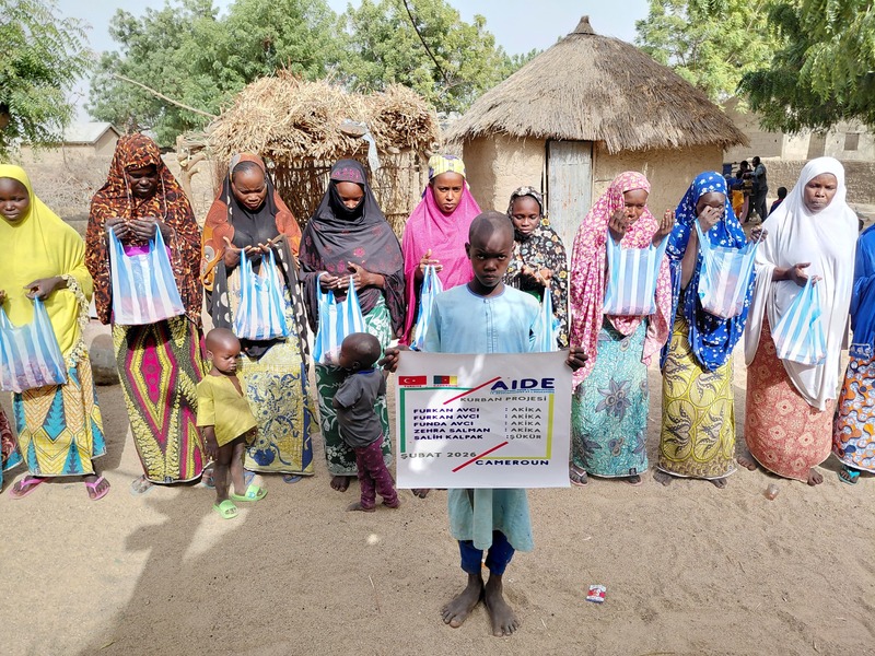AİDE Cameroun kurban yardımı çalışması